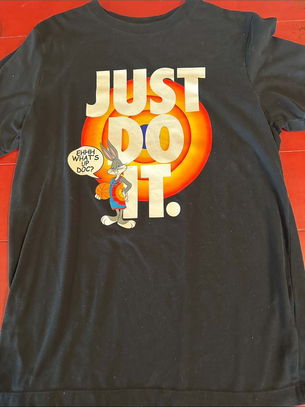 Nike Black "Just Do It" Bugs Bunny Graphic Tee medium